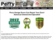Tablet Screenshot of perrydoors.com